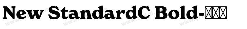 New StandardC Bold字体转换